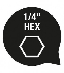 Foret universel HELLER ALLMAT Quickbit d : 6,0x101/60mm tige hexagonale