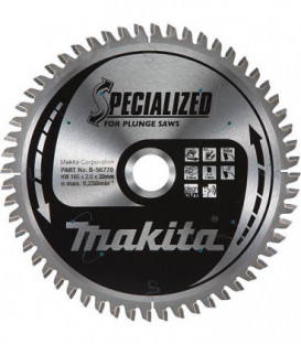 Lame de scie circulaire MAKITA Diam. 165 x 2,0 x 20 mm en bois et aluminium