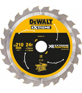 Lame de scie circulaire DeWalt, DT99565 XR Extreme Runtime 24Z 210/30 mm