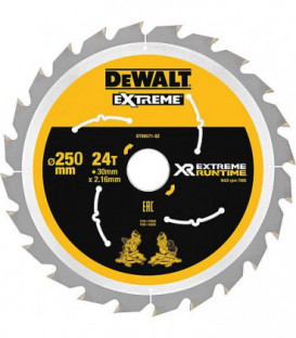 Lame de scie circulaire DeWalt, DT99571 XR Extreme Runtime 24Z 250/30mm