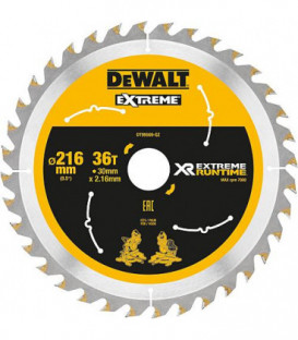 Lame de scie circulaire DeWalt, DT99569 XR Extreme Runtime 36Z 216/30 mm