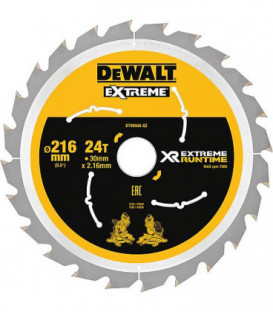 Lame de scie circulaire DeWalt, DT99568 XR Extreme Runtime 24Z 216/30 mm