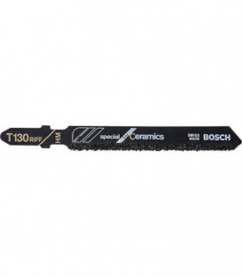 Lames de scie sauteuse BOSCH T130RIFF, L : 83mm, 3 pieces, pour coupe droite de ceramique