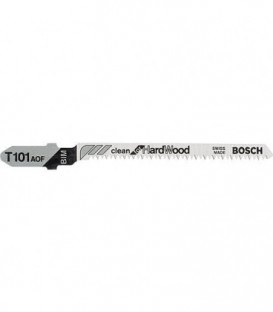 Lames de scie sauteuse BOSCH T101AOF, L : 83mm, 5 pieces, pour coupe courbe du bois