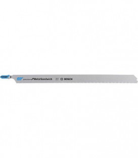 Lames de scie sauteuse BOSCH T1018AFP, L : 250mm, 3 pieces, pour metal-panneau sandwich