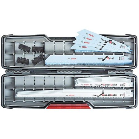 Kit Lames scie sabre BOSCH® 16 pc. pr decoupe dure du metal et bois