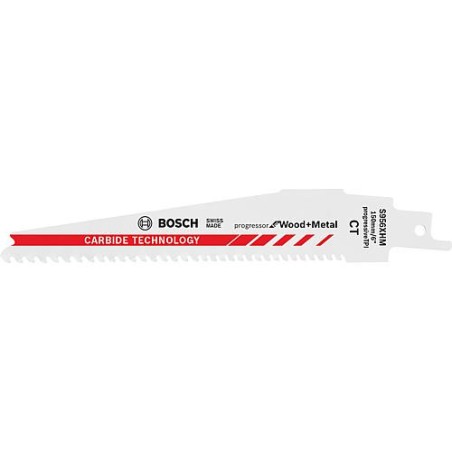 Lames de scie sabre BOSCH S956XHM, L : 150mm, 1 piece, pour bois et metal