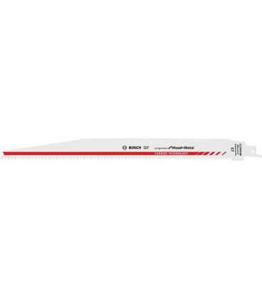 Lames de scie sabre BOSCH S1256XHM, L : 300mm, 1 piece, pour bois et metal