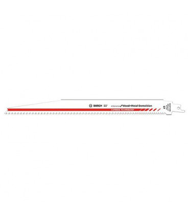 Lame scie sabre BOSCH® S1267XHM Carbide pr bois et metal Long. 300mm, emb. : 10 pc.