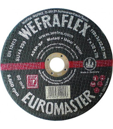 Disque de tronconnage Euromaster droit pour metal 178 x 3 x 22 mm