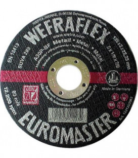 Disque de tronconnage Euromaster droit pour metal 178 x 3 x 22 mm