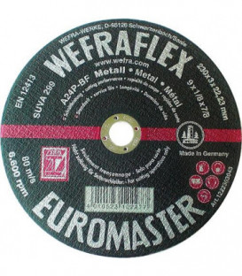 Disque de tronconnage Euromaster contrecoude pour metal 115 x 3 x 22 mm