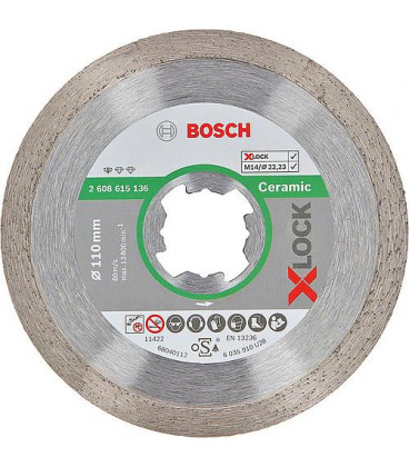 Disque a tronconner BOSCH® Diamant Standard for Ceramic ac. insert X - Lock diam. 125 mm