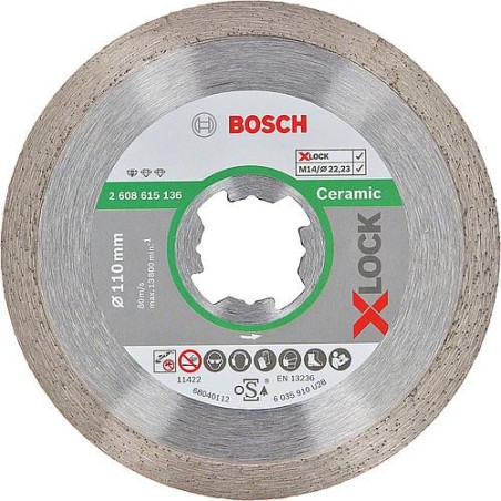 Disque a tronconner BOSCH® Diamant Standard for Ceramic ac. insert X - Lock diam. 125 mm