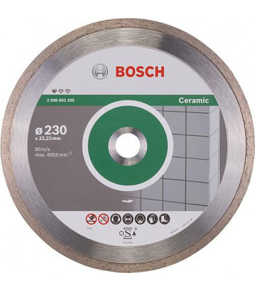 Disque diamant BOSCH standard for ceramic pour carreaux D :  230 x 22,23 x 1,6mm