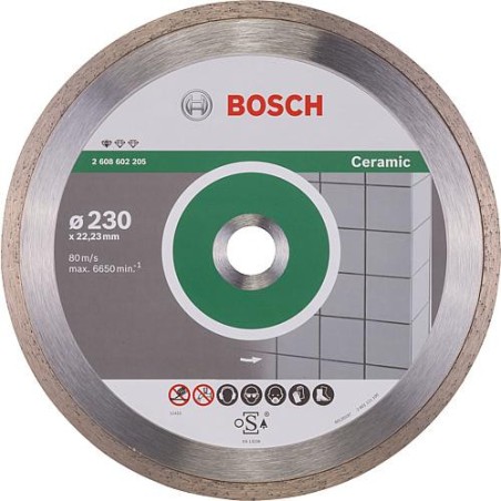 Disque diamant BOSCH standard for ceramic pour carreaux D :  230 x 22,23 x 1,6mm