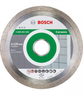 Disque diamant BOSCH standard for ceramic pour carreaux D :  125 x 22,23 x 1,6mm