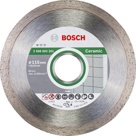 Disque diamant BOSCH standard for ceramic pour carreaux D :  115 x 22,23 x 1,6mm