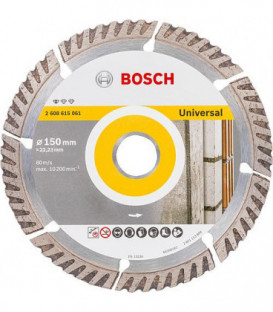 Disque diamant BOSCH standard pour universel D :  150 x 22,23 x 2,4mm