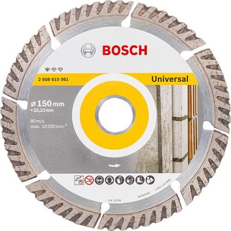 Disque diamant BOSCH standard pour universel D :  150 x 22,23 x 2,4mm