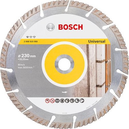 Disque diamant BOSCH standard pour universel D :  230 x 22,23 x 2,6mm