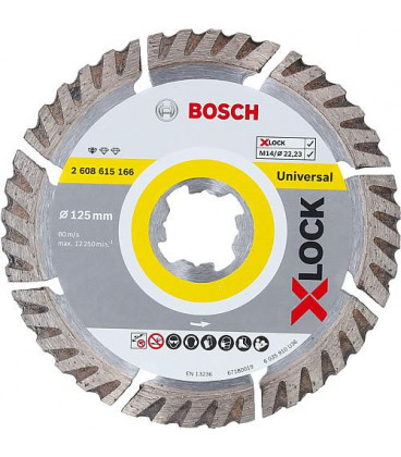 Disque a tronconner BOSCH® Diamant Standard for Universal ac. insert X - Lock diam. 125 mm