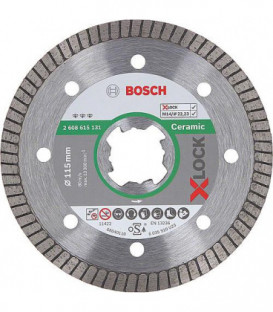 Disque a tronconner BOSCH® Diamant Best for Ceramic Extraclean ac. insert X - Lock diam. 115 mm