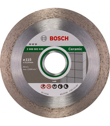 Disque diamant BOSCH Best for Ceramic pour carreaux D : 115 x 22,23 x 1,8mm