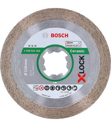 Disque a tronconner BOSCH® Diamant Best for Ceramic ac. insert X - Lock diam. 110 mm