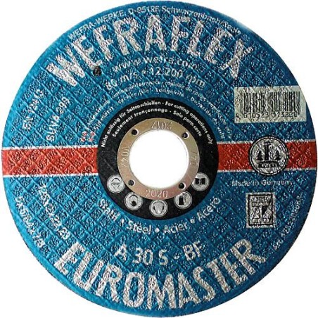 Disque de tronconnage Euromaster blau Droit pour acier 230 x 3 x 22 mm (W18)