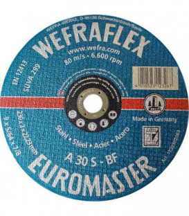 Disque de tronconnage Euromaster blau Droit pour acier 230 x 3 x 22 mm (W18)