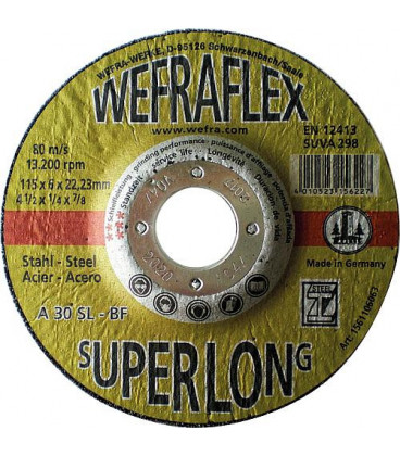 Disque a meuler Super-Long pour metal 115 x 6 x 22 mm