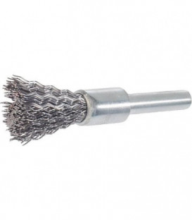 Brosse pinceau, longueur 60 mm Fil d'acier 0,30 mm 12 x 10 mm, Tige 6,0 mm