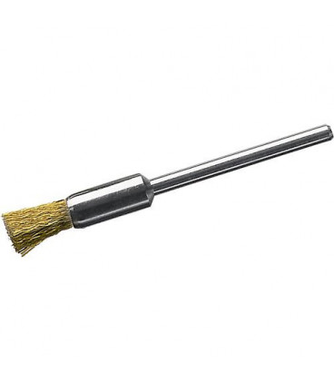 Brosse pinceau diam. 5 mm avec tige 3,0mm, laiton 0,1mm