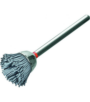 Brosse boisseau fil metallique grain 500mm diam. 15mm tige 3mm