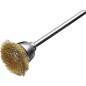 Brosse diam diam. 15mm avec tige 3,0mm, laiton 0,1mm