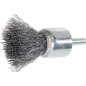 Brosse pinceau diam. 17mm avec tige 6mm, fil d'acier inox 0,3mm