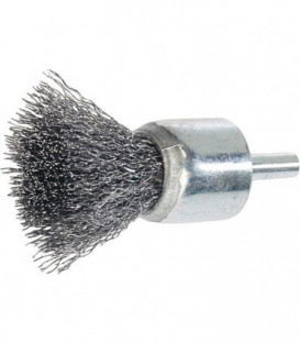 Brosse pinceau, longueur 120 mm Fil en inox 0,30 mm 12 x 10 mm, Tige 6,0 mm