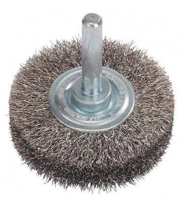 Brosse ronde Fil d'acier 0,20 mm 30 mm, Tige 6,0 mm