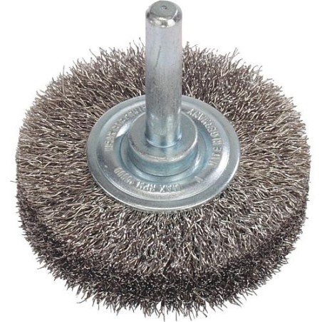 Brosse ronde Fil d'acier 0,20 mm 30 mm, Tige 6,0 mm