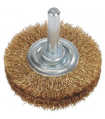 Brosse ronde Fil en laiton 0,20 mm 50 mm, Tige 6,0 mm