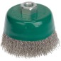 Brosse Fil en inox ondule 0,30 mm 80 mm x M 14 x 2,0