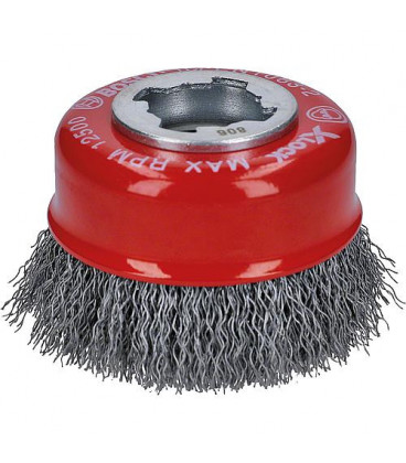 Brosse BOSCH® ac insert X - Lock diam. 75 mm 0,3 mm cable acier