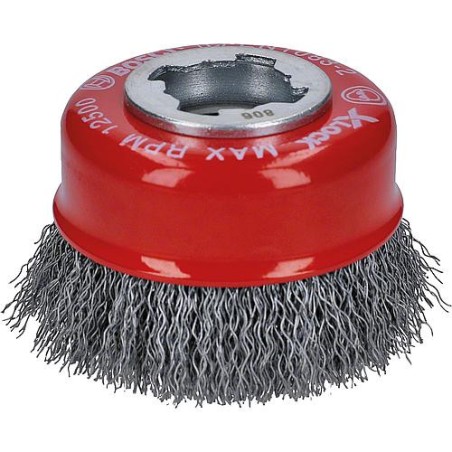 Brosse BOSCH® ac insert X - Lock diam. 75 mm 0,35 mm cable acier