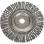 Brosse ronde tressee, version fine Fil d'acier 0,50 mm 115 mm x 22,2