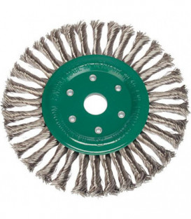 Brosse ronde tressee Fil en inox 0,50 mm 178 mm x 22,2