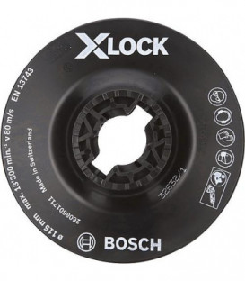 Disque d'appui BOSCH® medium ac insert X - Lock diam. 125 mm