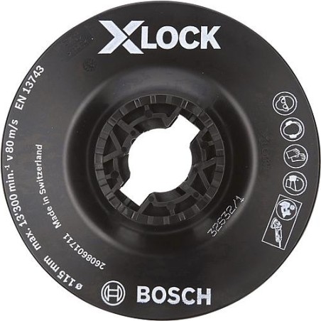 Disque d'appui BOSCH® soft ac insert X - Lock diam. 125 mm