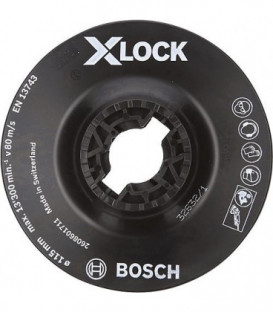 Disque d'appui BOSCH® medium ac insert X - Lock diam. 115 mm