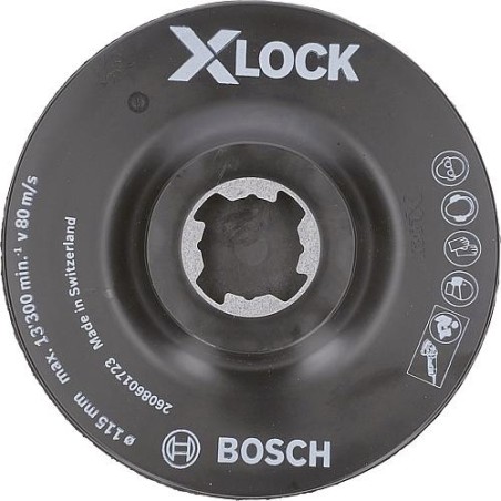 Bloc d'accrochage BOSCH® ac Center PIN et X - Lock insert diam. 125 mm